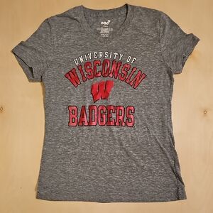 Wisconsin Badgers Women's Gray T-Shirt